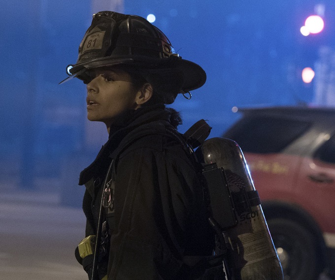 CHICAGO FIRE -- "Deathtrap" Episode 516 -- Pictured: Miranda Rae Mayo as Stella Kidd -- (Photo by: Elizabeth Morris/NBC)